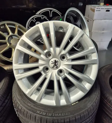 Jogo de rodas Peugeot 208 active aro 15 4x108 originais 