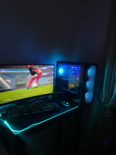 Setup Gamer- Rx 7600, Ryzen 7, 1TB, 32GB, Periféricos Logitech, Fone SteelS, Tela SFrame