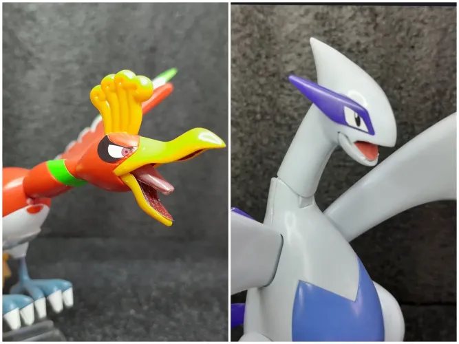 Pokemon Ho-oh + Lugia Model Kit Bandai Original ja montado
