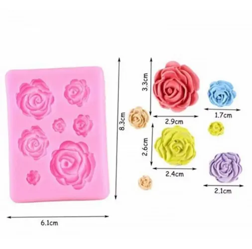 Molde de Silicone Rosas