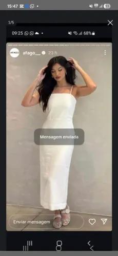 Vestido Branco novo Afago com etiqueta 160.00