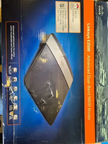 Roteador Linksys E2500 N600 - Dual-Band (2.4GHz e 5GHz) - Estável e Confiável