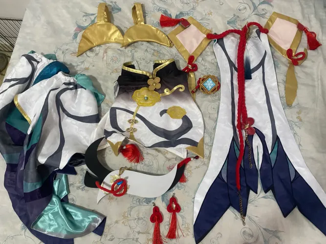 Shenhe Genshin Impact cosplay - Completo