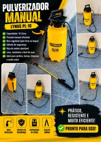 Pulverizador costal 10 litros