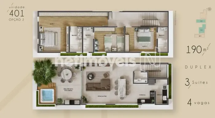 Venda Apartamento 3 quartos Vila Paris Belo Horizonte