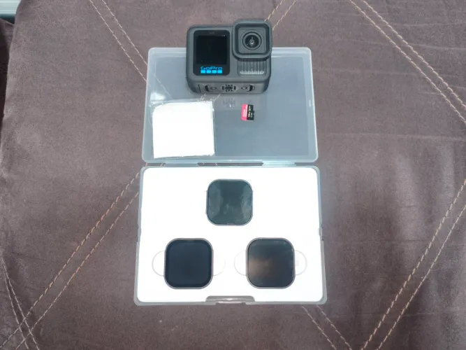 GoPro Hero 13 Black + SD SanDisk Extreme Pro 128GB + Kit Filtro ND (8, 16, 32) - Impecavel