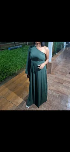 Vestido verde usado 2 vezes