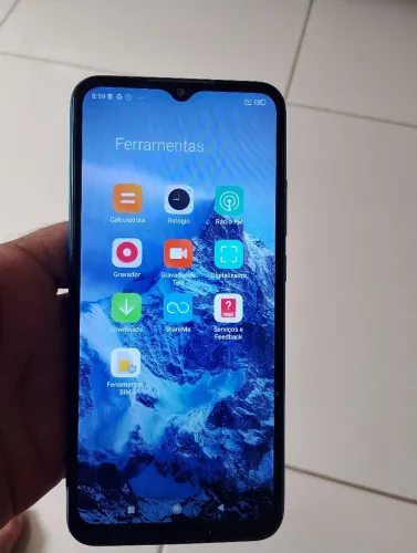 Xaomi redmi 9 32 gigas tela trincada mas funciona bateria 85%