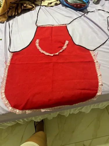 Avental infantil vermelho