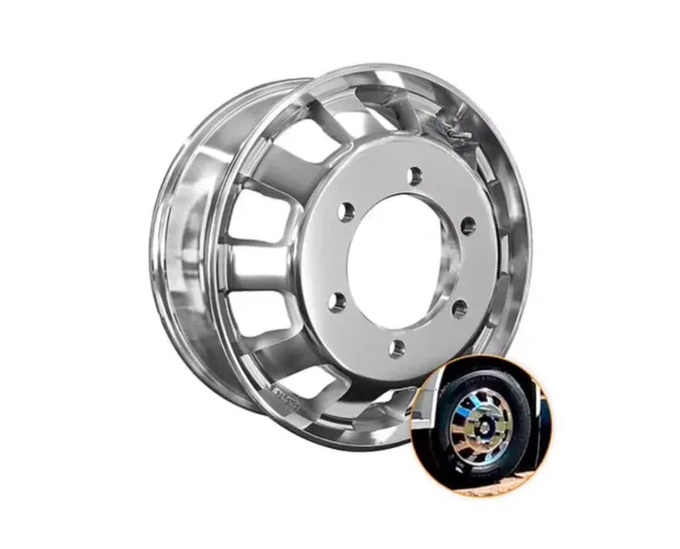 Roda de Alumínio para Caminhão 3/4 de 6 Furos Aro 17,5 abrilhantada! Ideal para