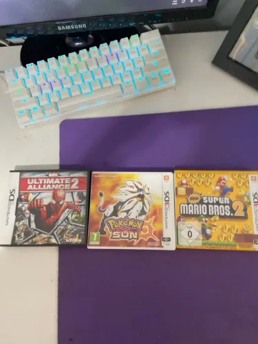 Jogos de 3ds na caixa