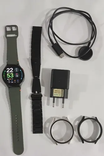 GALAXY WATCH7 44mm BT Verde - Brindes Pulseira de Metal+Case+Películas Bride