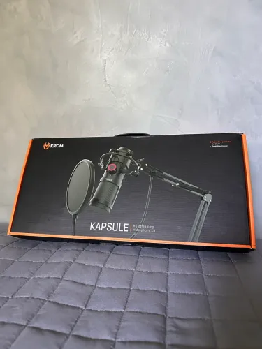 Microfone Condensador Krom Kapsule USB - Completo