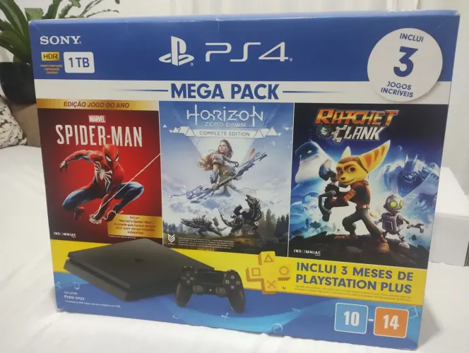 PS4 slim combo mega pack 1 terá com 3 jogos