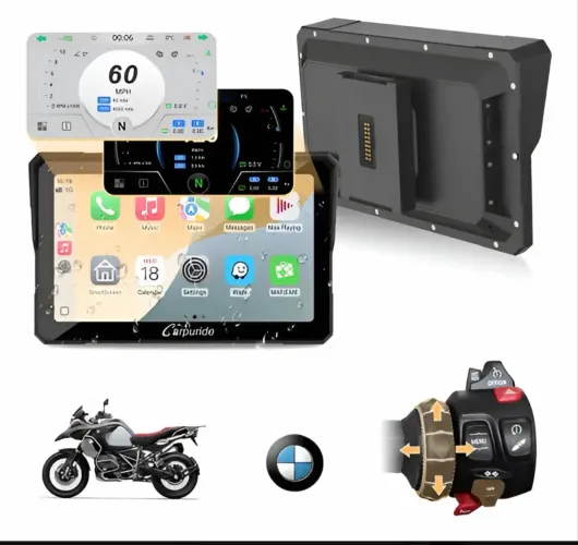 Carpuride W702bs Pro Carplay Tela De Navegação Para Bmw Moto