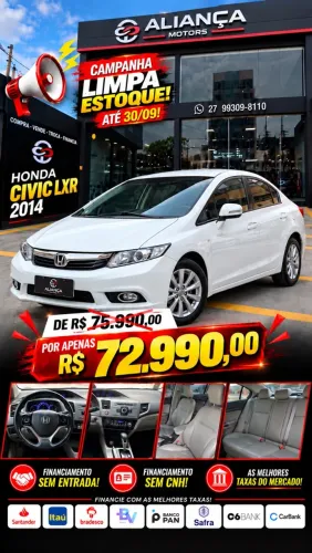 Honda Civic Sedan LXR 2.0 Flexone 16V Aut. 4P 2014