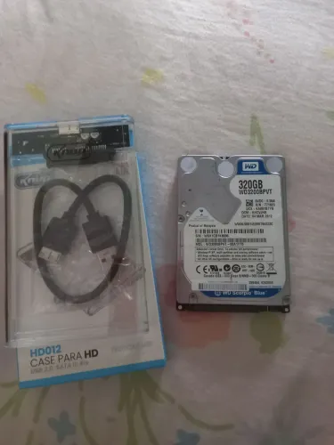 HD 320GB + UMA CASE PARA HD EXTERNO USB 3.0 SATA III
