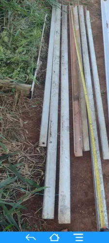 Colunas ferro cantoneira 