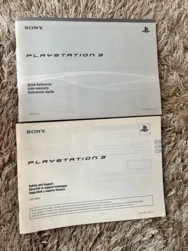 Manuais originais Playstation 3