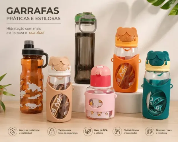 garrafas plásticas