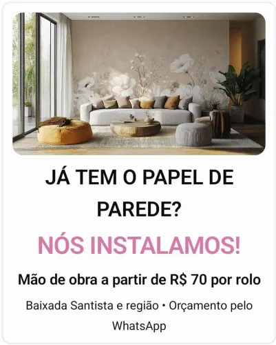 Instalação Papel de Parede + Adesivos