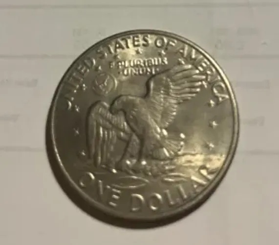 Moeda antiga Estados Unidos one dollar 1971