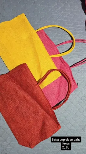 Bolsa para praia em palha