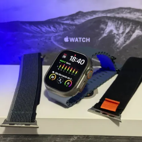Apple Watch Ultra 49mm GPS + Cellular | Titânio Natural (Venda ou Troca)