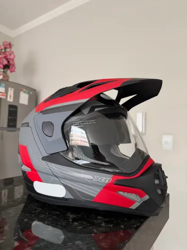 Capacete X11 Crossover Desert Moto Offroad Big Trail 