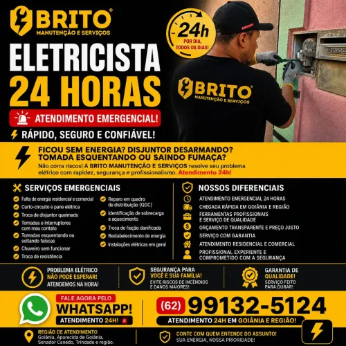 Eletricista 24 Horas em Goiânia e Região | Emergência Elétrica Residencial.