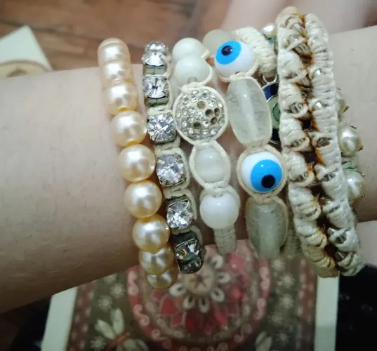 Pulseiras em macramê
