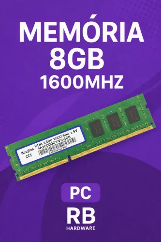 Memória DDR3 8GB 1600MHz Kingfast (NOVA)