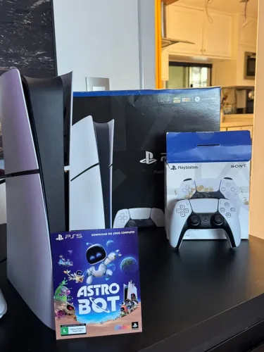 Ps5 slim+ 1 controle+ jogo+ caixa