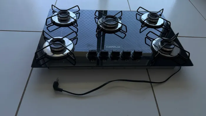 COOKTOP CHAMALUX 5 BOCAS - ACENDIMENTO ELÉTRICO - FUNCIONANDO PERFEITAMENTE