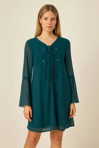 Vestido aroma chá M