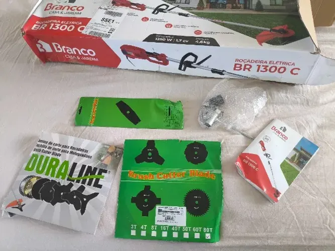 Roçadeira Branco Modelo BR1300 - Elétrica 127v