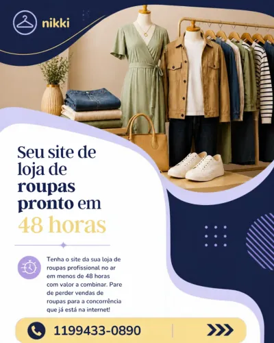 SITE de loja que conecta seu marketing do Insta e FB ao WhatsApp.
