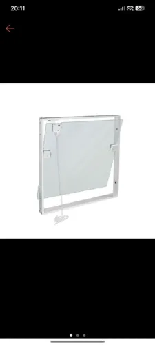 Janela basculante para banheiro 60x60 Alumínio