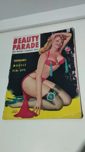 Revista Vintage Pin-up Americana Beauty Parade (The World's Loveliest Girls) R$:500 Reais