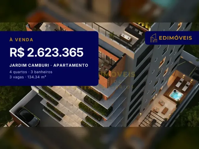 Jardim Camburi: Apartamento 4 suítes com rooftop exclusivo e piscina aquecida
