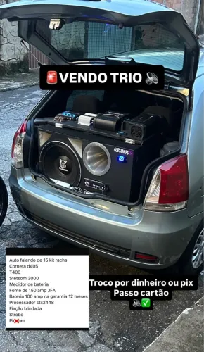 Som automotivo trio