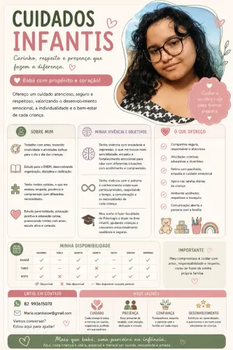 Babá / cuidadora infantil 