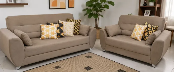 Conjunto 2 sofás sala - 3 e 2 lugares