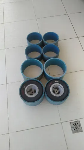 Par de Rodas de Kart para Drift Trike +3 Pares de PVC