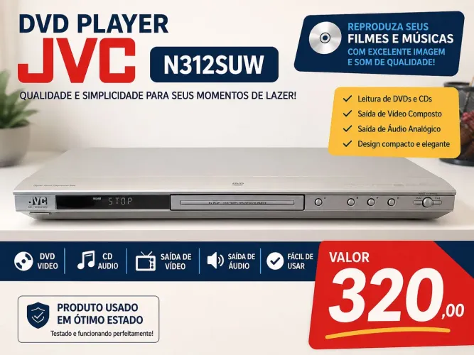 DVD PLAYER JVC - N312SUW