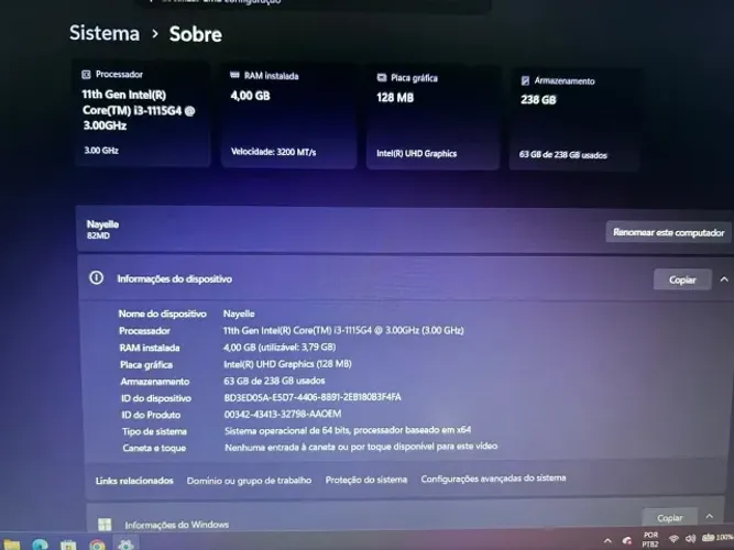 Notebook Lenovo