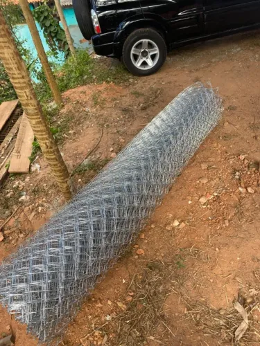 Tela Alambrado Aço Galvanizado 2,3m X 24m - Telas Fio 14 Malha 70