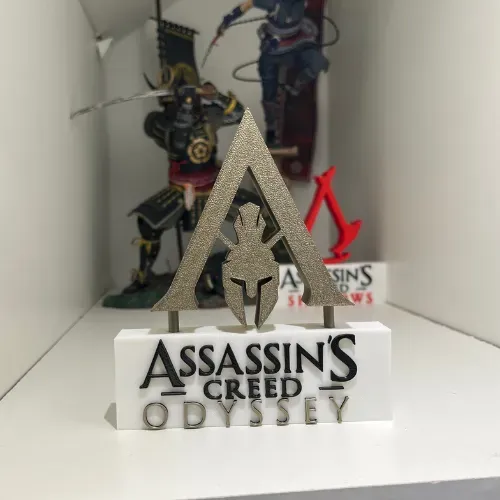 Placa Decorativa Assassin's Creed - Letreiro Mesa Gamer, Enfeite Odyssey, Geek ?