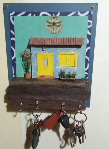 Porta chaves artesanato 