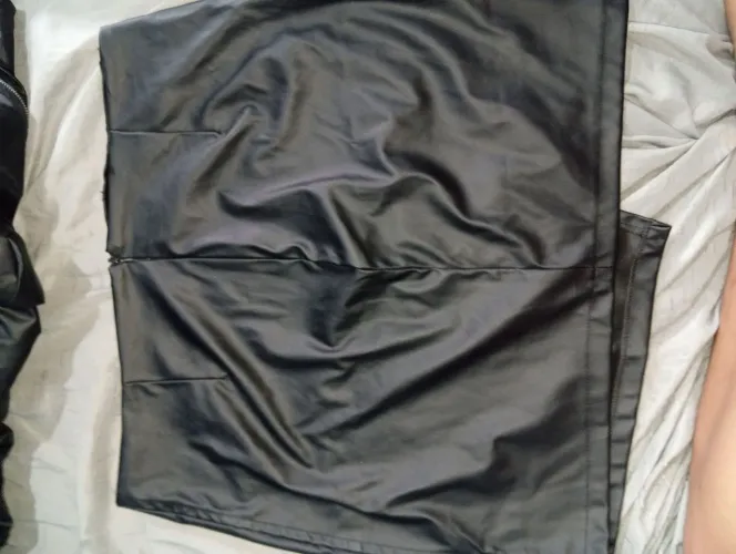 CONJUNTO COURO PRETO GG NOVO